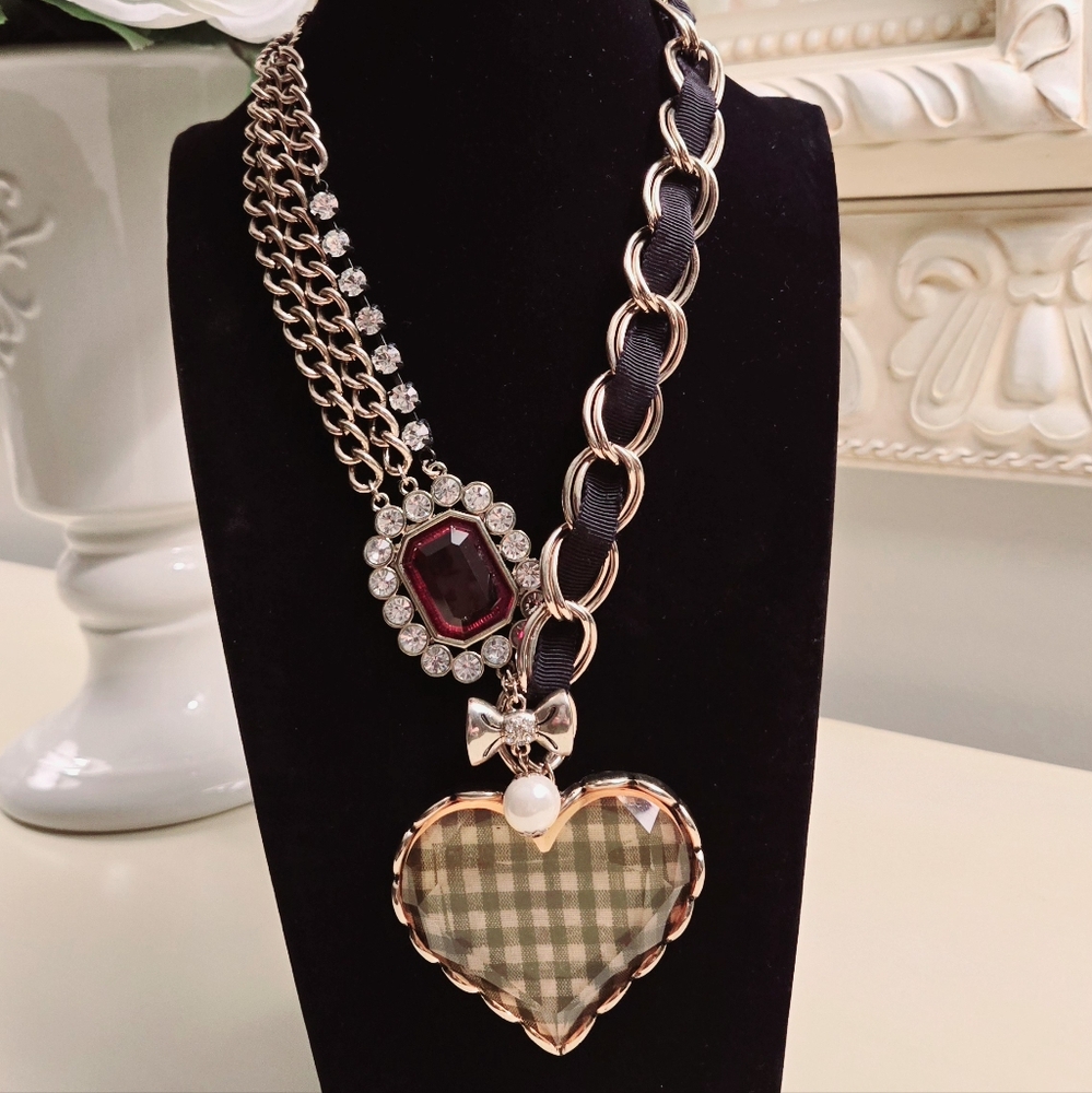 Betsey Johnson Heart Pendant Necklace
